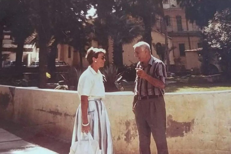 Elias with a visiting doctor from the US. The hospital was known for attracting medical professionals from everywhere [Courtesy of Hammam Farah]