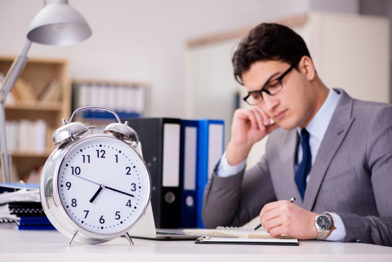 Businessman failing to meet the deadlines