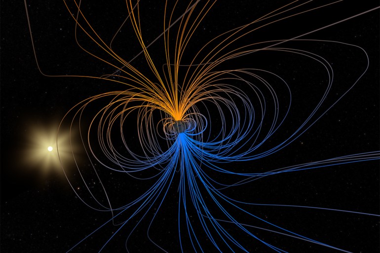 Earth’s magnetic field. Credit: NASA