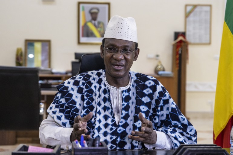 Mali transitional Prime Minister Choguel Maiga​​​​​