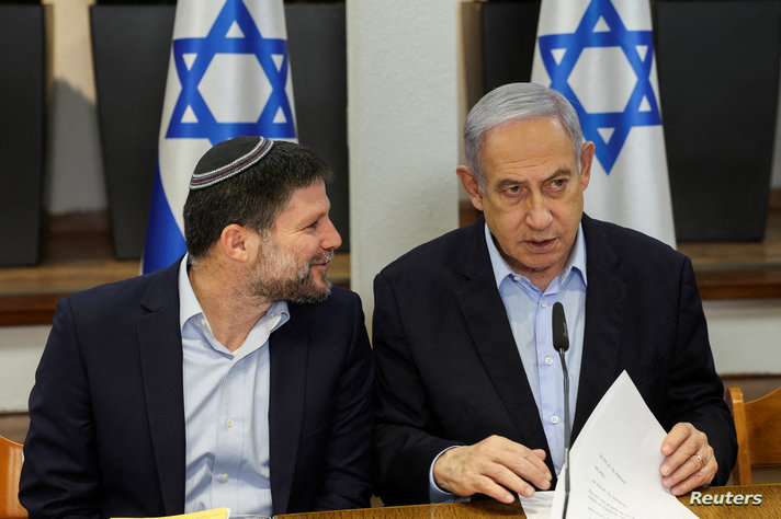 FILE PHOTO: Israeli Prime Minister Benjamin Netanyahu convenes the weekly cabinet meeting, in Tel Aviv