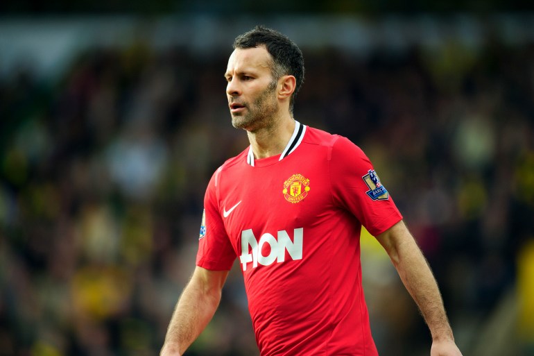 Ryan Giggs of Manchester United on his 900th appearance (Photo by AMA/Corbis via Getty Images)