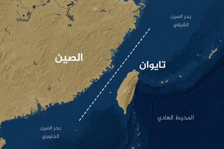 خريطة الصين وتايوان