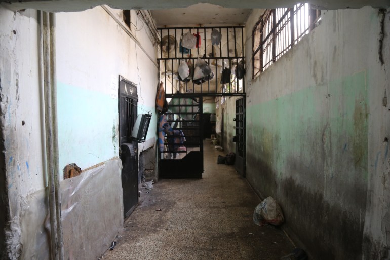 HAMA, SYRIA - DECEMBER 07: An inside view of the Hama prison after the armed groups opposed to Bashar al-Assad's regime, led by Hay'at Tahrir al-Sham (HTS), which have been fighting regime forces since Nov. 27, took control of the city center of Hama on December 07, in Syria. (Photo by Kasim Rammah/Anadolu via Getty Images)