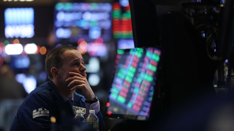 NEW YORK, NEW YORK - DECEMBER 19: Traders work on the floor of the New York Stock Exchange (NYSE) as the Federal Reserve Board Chairman Jerome Powell holds a news conference on December 19, 2018 in New York City. U.S. stocks fell on Wednesday after the Federal Reserve raised interest rates for the fourth time in 2018. Spencer Platt/Getty Images/AFP== FOR NEWSPAPERS, INTERNET, TELCOS & TELEVISION USE ONLY ==